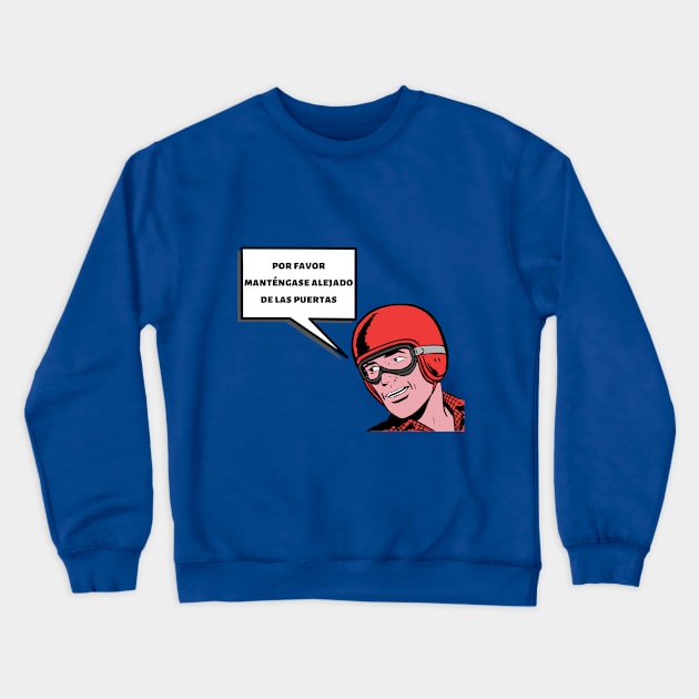 Please Stand Clear of the Doors Crewneck Sweatshirt by Disney Assembled